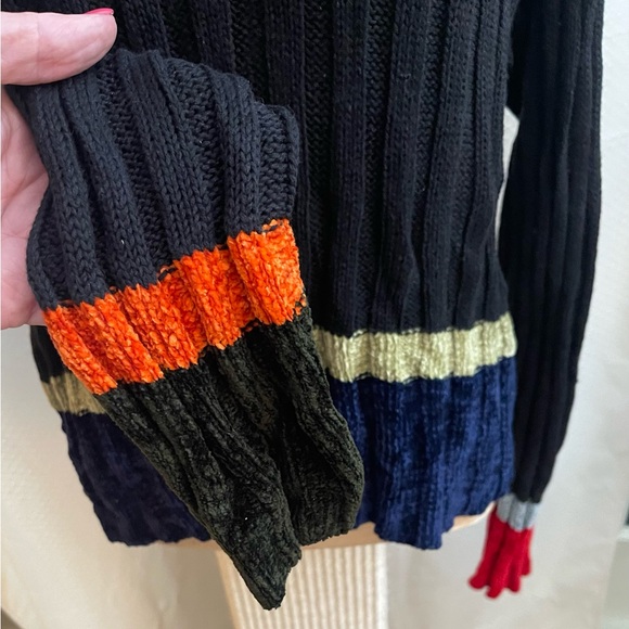 Cousin Johnny brown colorful vintage sweater. - Picture 3 of 8